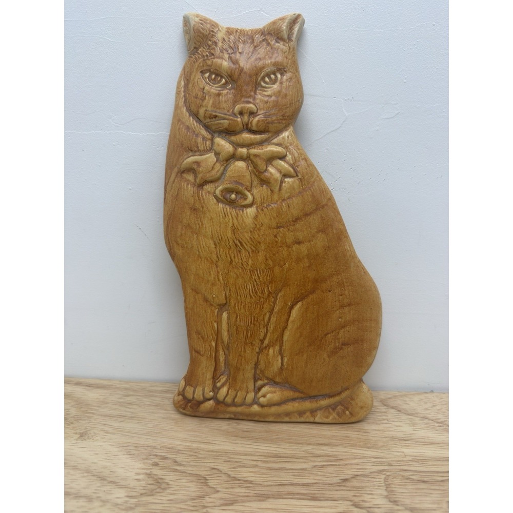 MANCER ITALY HAND PAINTED CAT DOMAIN CERAMIC WALL HANGING #12‎